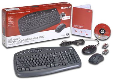 Original Microsoft Desktop1000Teclado sem fio+Mouse Sem Fio