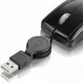 Mini Mouse óptico para Notebook Cabo Retratil 800dpi